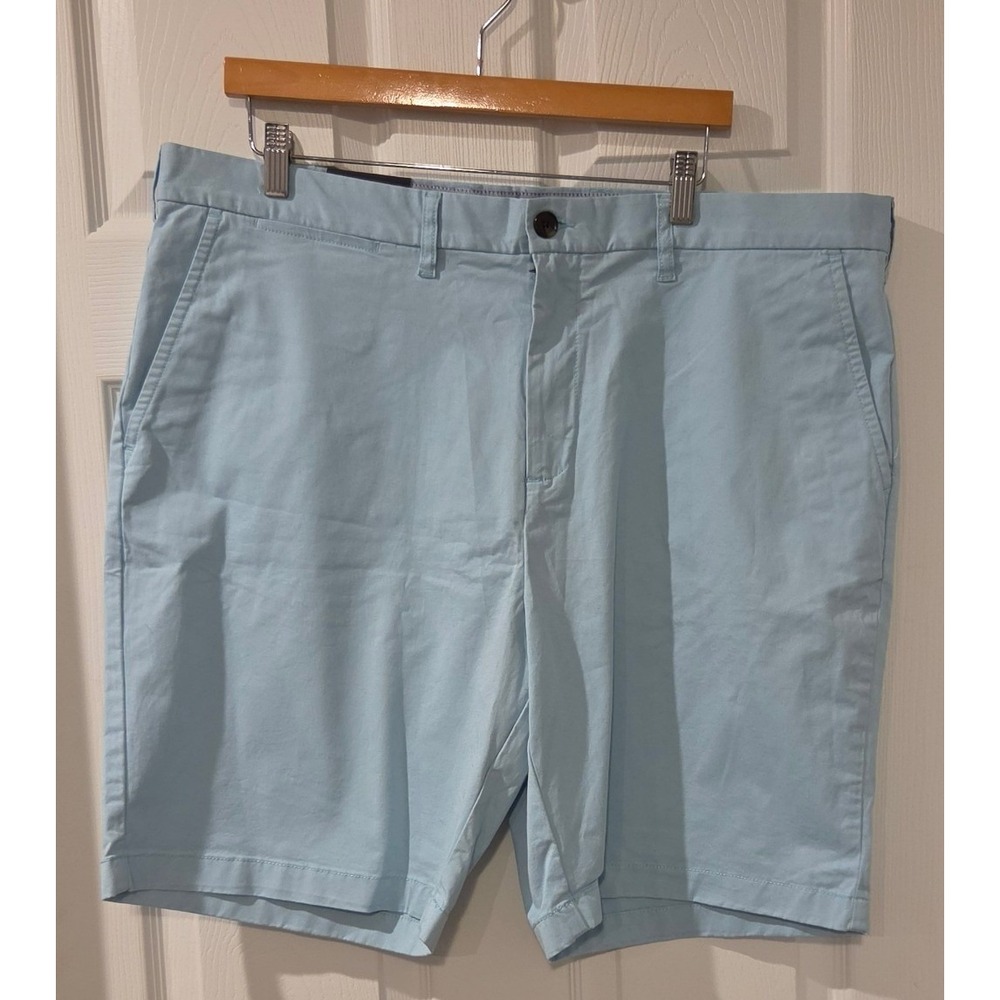 NWT Tommy Hilfiger TH Flex Chino Shorts Mens 40 Blue 9" Inseam Stretch